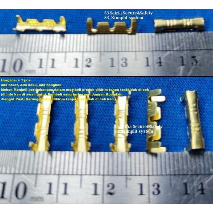 isi 100Pcs Skun Press DJ453 Sambungan Kabel jepit DJ 453 1.5mm schoon sambung