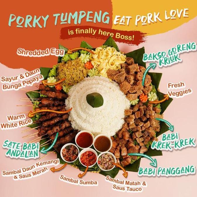 NEW SMALL PORKY TUMPENG (TUMPENG BABI) ORI