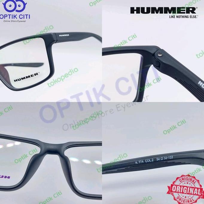 frame kacamata pria sporty hummer H 774 Ringan original