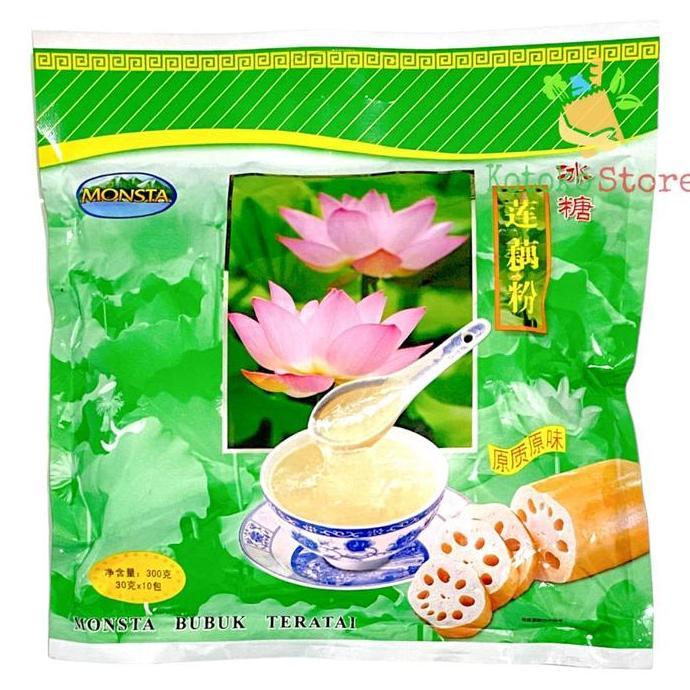 Monsta Bubuk Akar Teratai / Monsta Minuman Bubuk Teratai 300gr