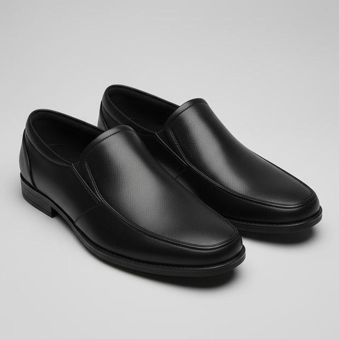 PAULMAY Sepatu Formal Pria Madrid 91 - Hitam Shoes Kerja Pantofel Karet