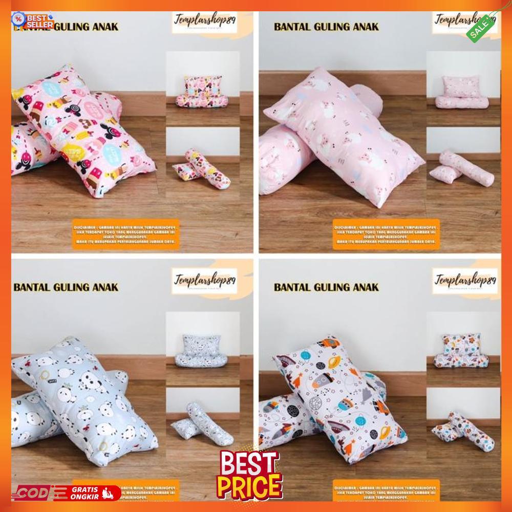 1 Set Bantal & Guling Anak / Bantal & Guling Karakter Usia 1-8 Tahun [B5]