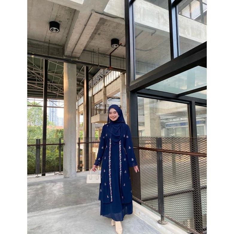 100% Aman Trisya Abaya Ootd Dress Kekinian Matt Premium Gamis Outher Turkey Muslim Wanita Pesta Dewa