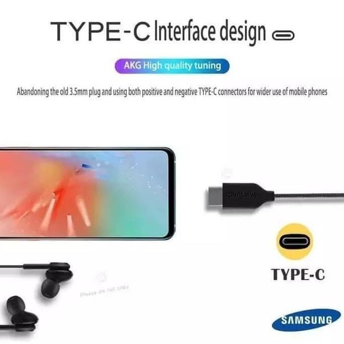 HANDSFREE HEADSET EARPHONE AKG USB C SAMSUNG A34 5G / A54 5G