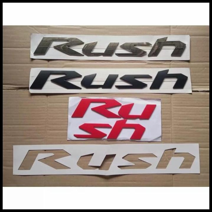 TERLARIS EMBLEM KAP MESIN MOBIL RUSH/EMBLEM KAP MESIN RUSH 