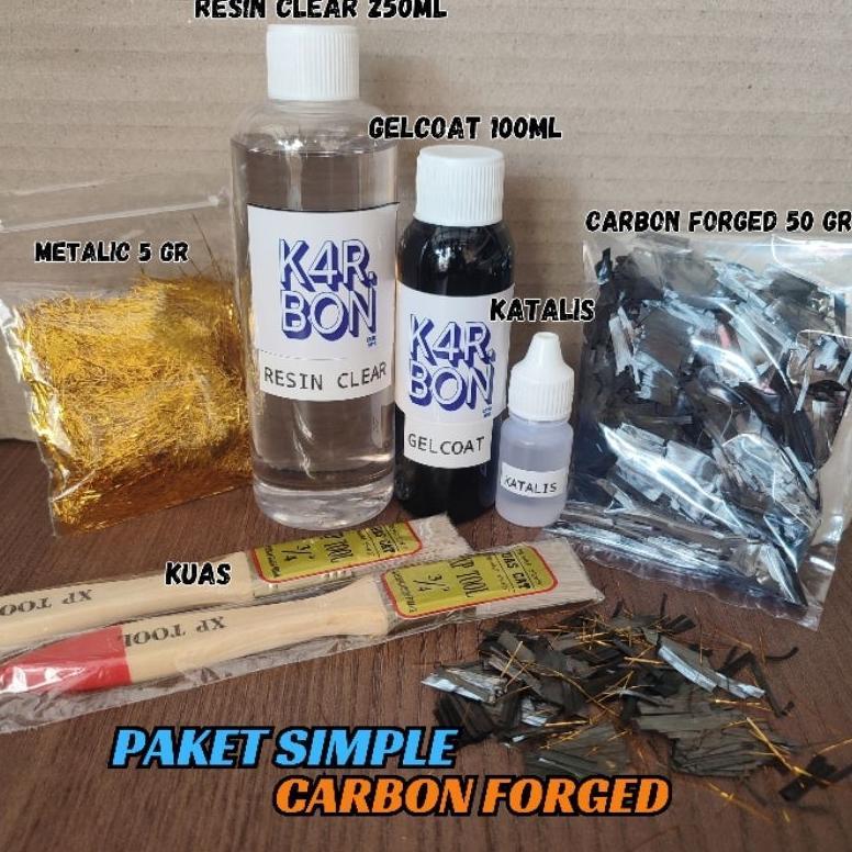 Paket Carbon Forged Serat Metalik Carbon Chopped