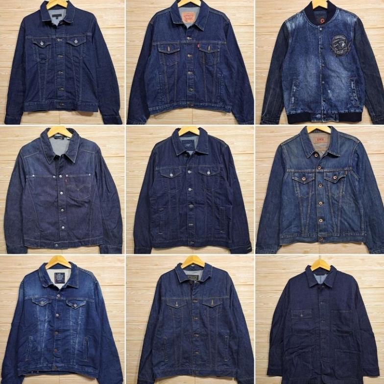 hot jaket denim branded jeans brand oversize denim