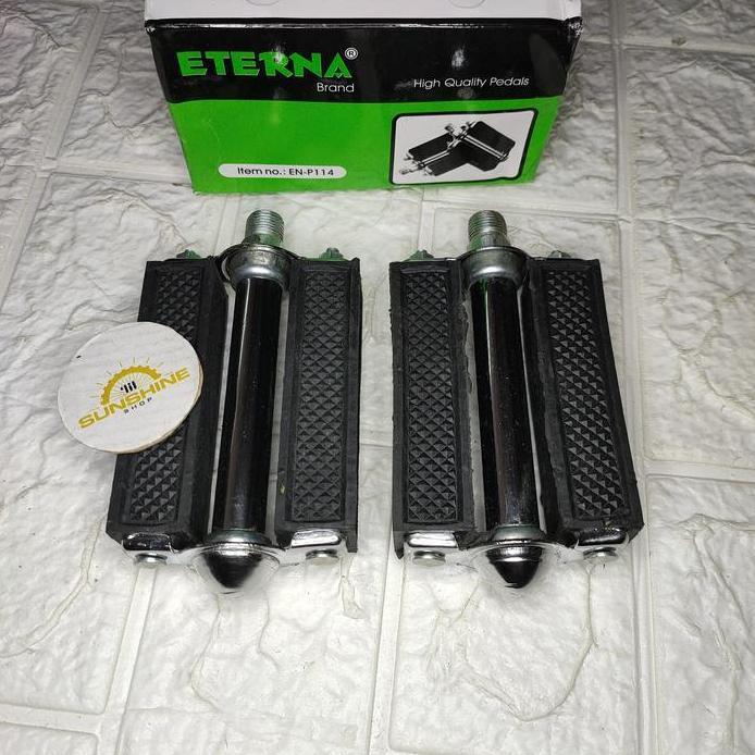 Pedal Karet ETERNA EN-P115 As Besar Untuk Sepeda Pancal Onthel Mini Phoenix Ontel Jengki Jadul