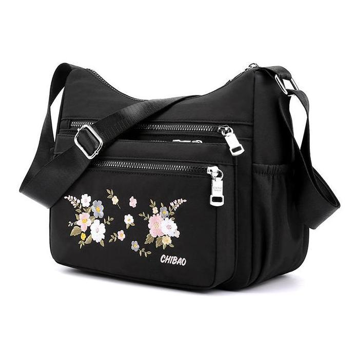 New TAS SELEMPANG IMPORT CHIBAO BORDIR BUNGA 17#