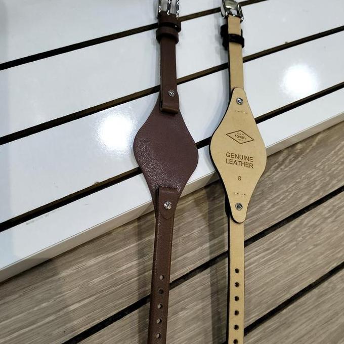Tali Jam Kulit Fossil Georgia Mini 8mm Strap ES3077 ES3148 Wanita
