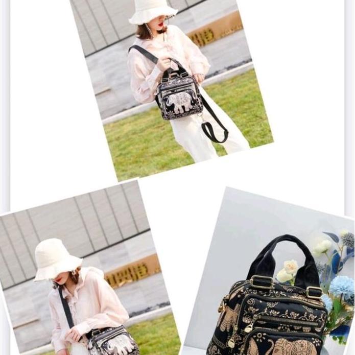 New tas wanita chibao 3in1 bisa selempang ransel motif gajah