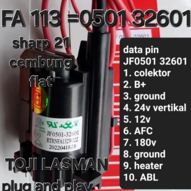 TERLARIS JF0501 32601 ( F FA 0229 0102 0147 094 F0229 F0102 FA 094 FA094 061 TV