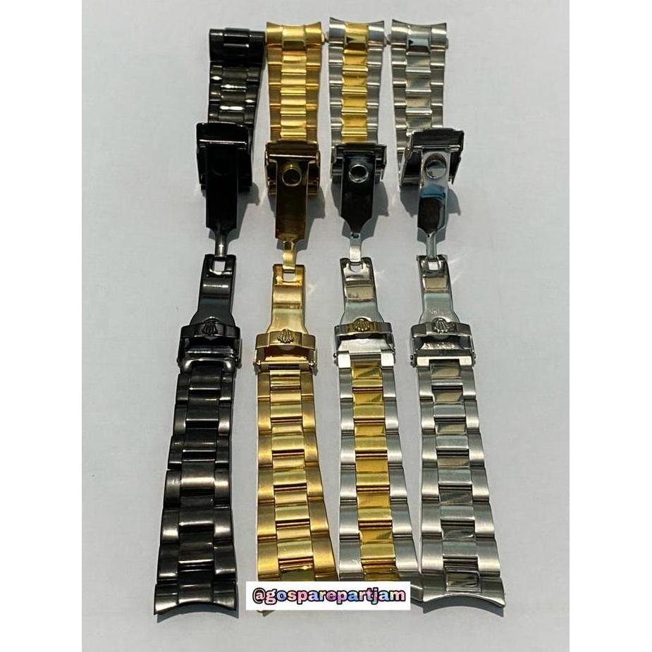 Strap Tali Jam Rolex Daytona-Tali Jam Rantai Stainless-20 mm-emas