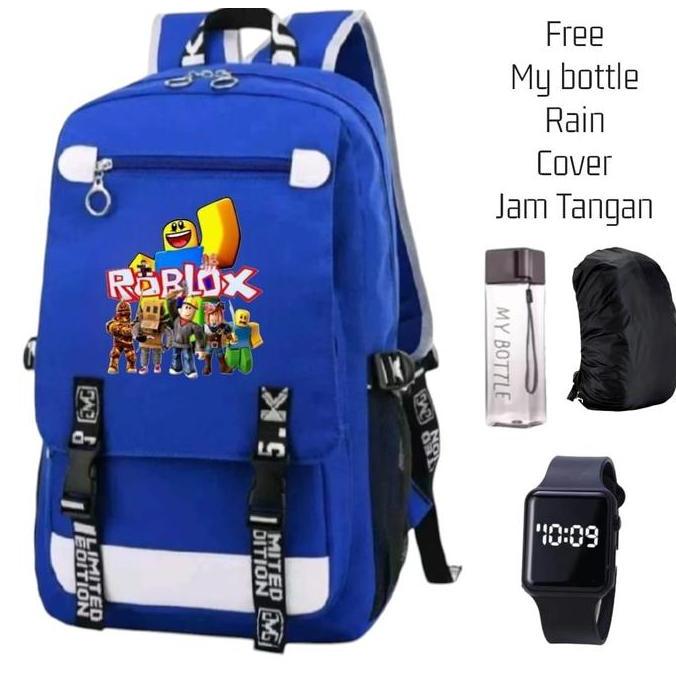 Tas Backpack Roblox Tas Sekolah Anak Tas Backpack Karakter Tas Sekolah dengan Jam Tangan Tas Sekolah
