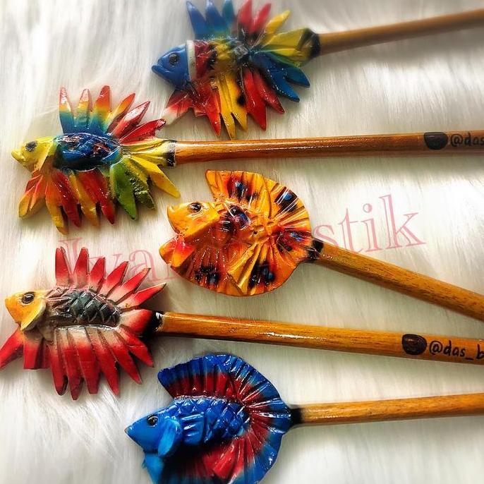 TERLARIS LOKAL MADE FLARE STICK MENTAL STIK IKAN CUPANG WARNA WARNI