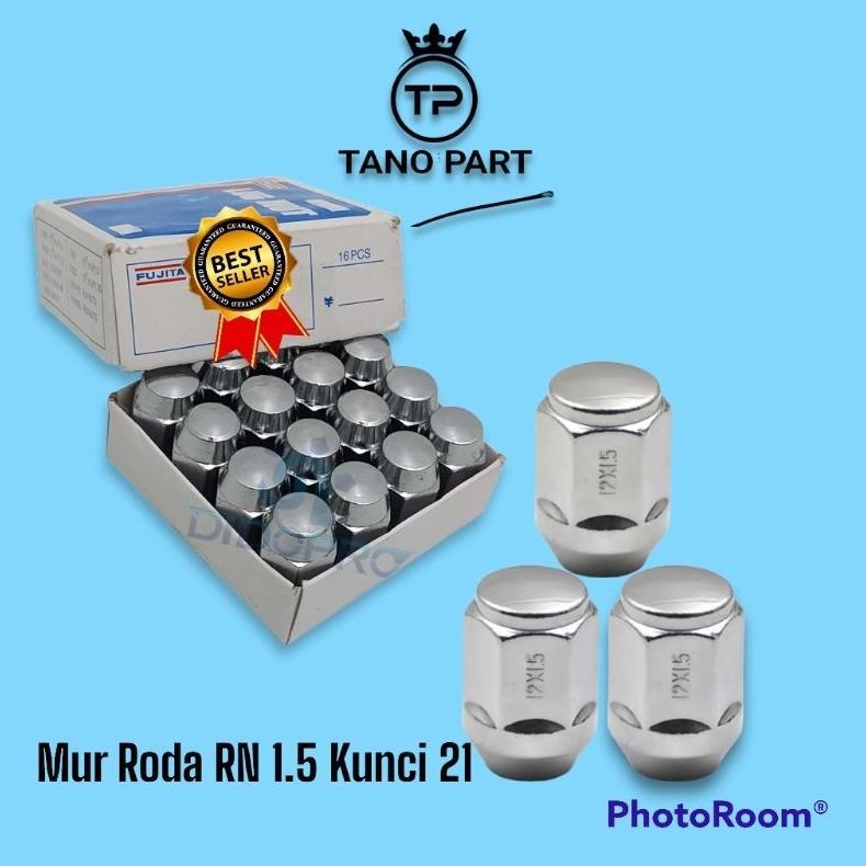 NEW Mur Roda Racing Baut Lugnut Model RN Uk 1.5 Kunci 21 Bahan Baja [terbaik][terlaris]