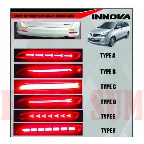 NEW Lampu LED Reflektor Bumper Belakang mobil Innova Lama 2004 SAMPAI 2015 [terbaik][terlaris]