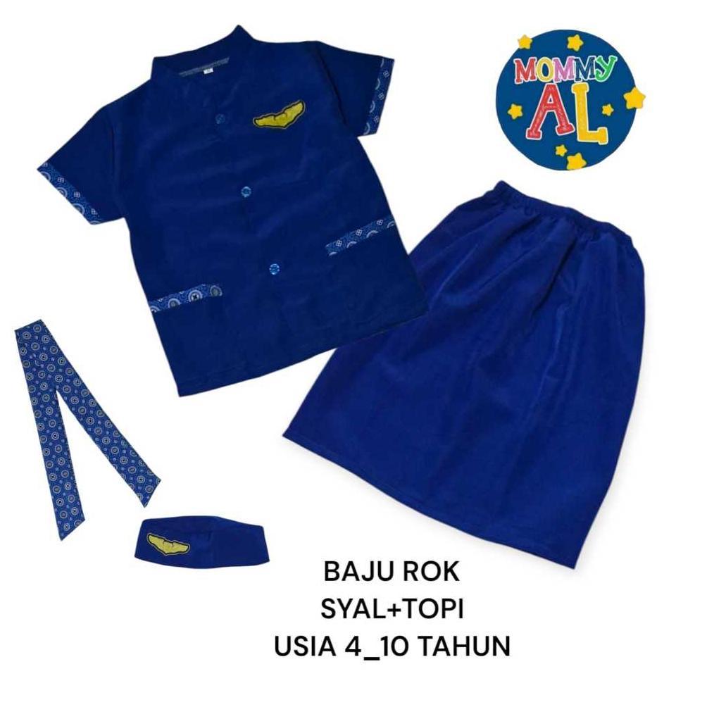 Best Seller Stelan Baju Pramugari Anak 4_10 Tahun/Baju Profesi/Bajukarnaval/Prarmugari/Baju Pramugar