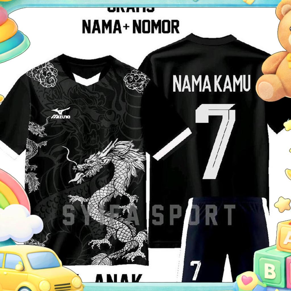 Baju Futsal Anak Laki Laki Perempuan Umur 6 Th Sampai 12 Th