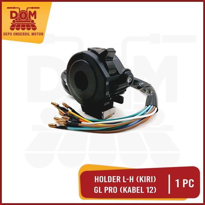 Promo Holder Kiri GL Pro Kabel 12 L/H (KAGAYAKU) Saklar Kiri Tombol Lampu Pass Dim Riting Klakson Ka