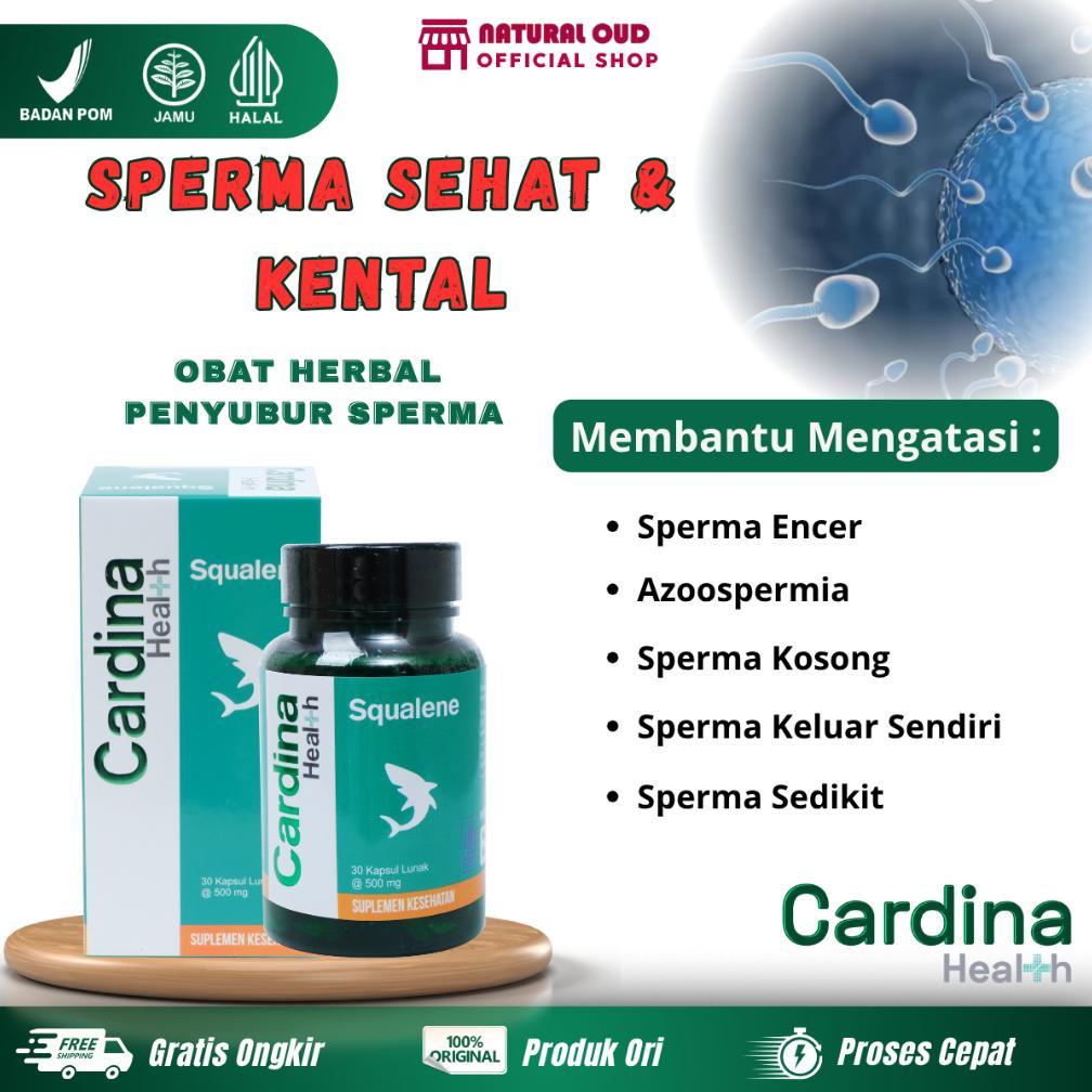 (Terbaru) Cardina Health Squalene Obat Penyubur Sperma Pria Vitamin Kesuburan Pria Program Hamil Pen