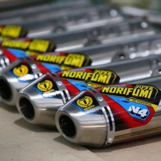 Knalpot Norifumi N4 Stainless orinal untuk KLX Dtracker