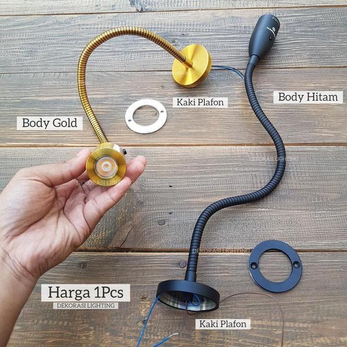 Lampu Dinding Lampu Baca Wall Lamp Bed Light Flexible Spiral