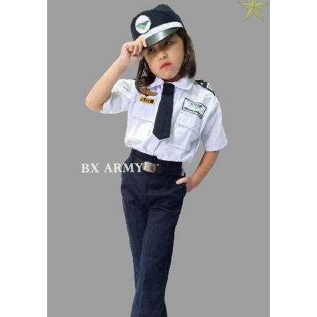 Free Ongkir Baju Seragam Pilot Garuda Anak Baju Profesi Pilot Karnaval  Anak Cod Grosir Bandung