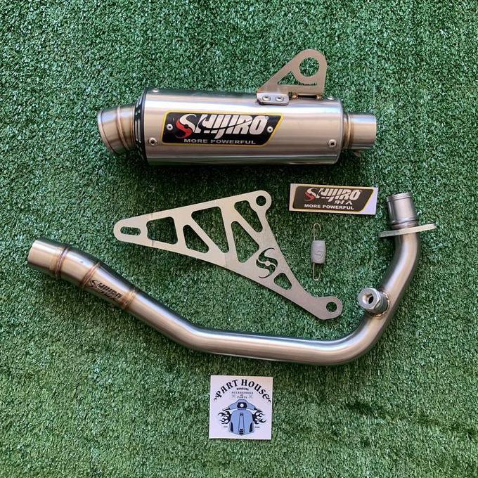 knalpot shijiro vespa M3 inlet 38