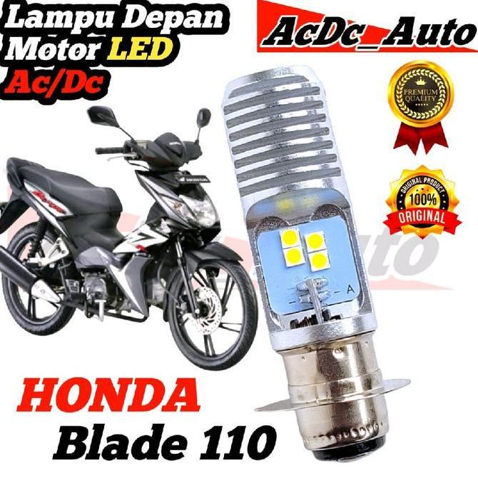 Promo Lampu Depan Motor Honda Blade 110 LED Putih Ac/Dc Pengganti Dop/Bohlam Standart WrT19 Diskon