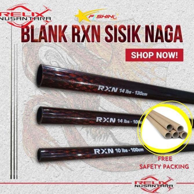 Blank Joran SISIK NAGA Relix Nusantara Top Section (ujung joran kosongan) Pancing
