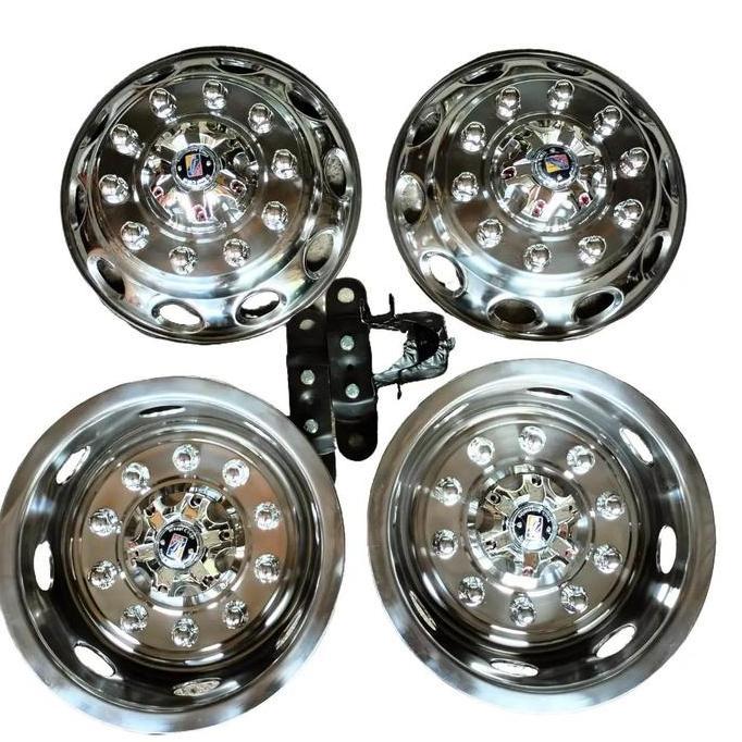 4indrashoppp  - wildop truk ring 16 diamond stainless 4pcs cocok untuk truk canter dan isuzu giga - 