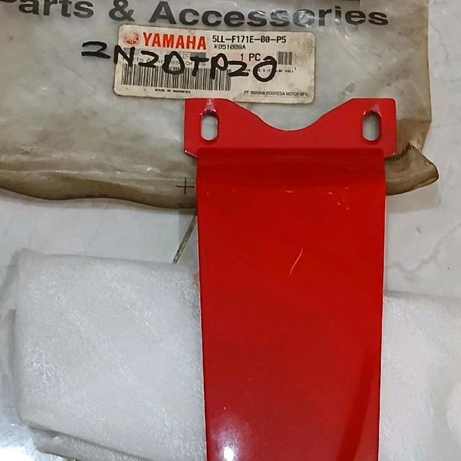 NEW 5LL - F171E - 00 - P5 SAMBUNGAN BODI BELAKANG YAMAHA YUPITER LAMA MERAH ORIGINAL YGP ASLI