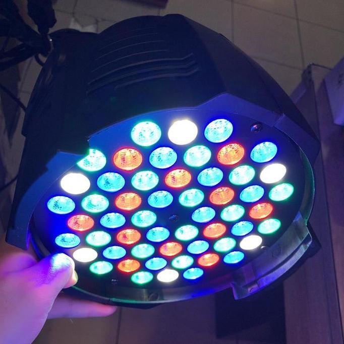 Promo Lampu Par Led 54 Mata 1 Kabel Listrik Rgbw
