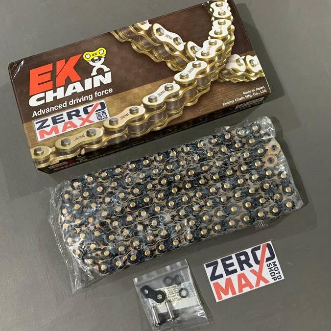 BEBAS ONGKIR - Rantai EK CHAIN JAPAN 520 SRX2 X-Ring Black Gold ZX25R ZX-25R ZX 25R