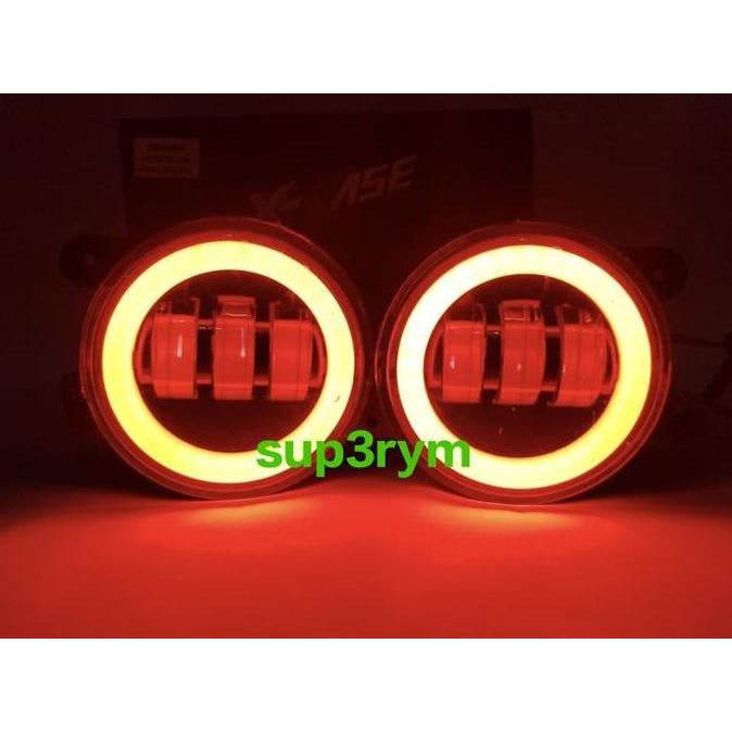 Promo Lampu Foglamp Led Daymaker 3.5 Inch 8D  Led Angel Aye Ring Senja Fog Lamp Hi Lo Jauh Dekat Cod