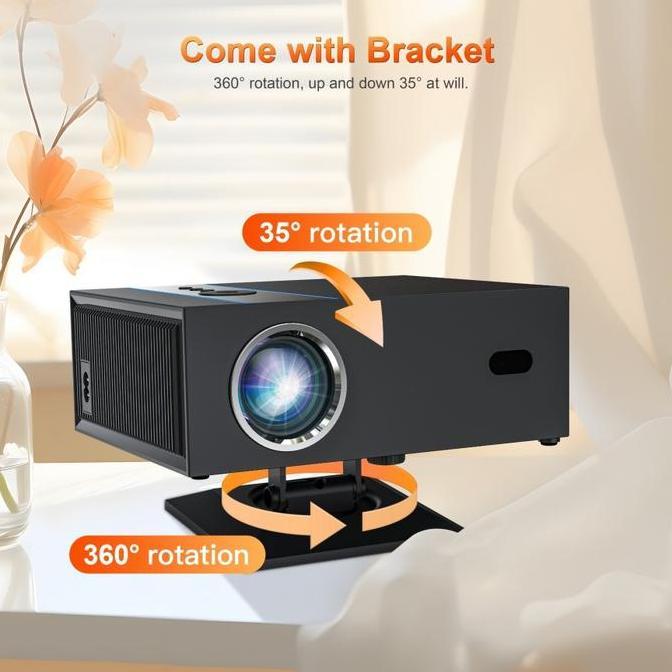 Proyektor Android Xnano X6 Smart Projector Android 4K Full HD 1080P Auto Focus Remote Voice smart-v1