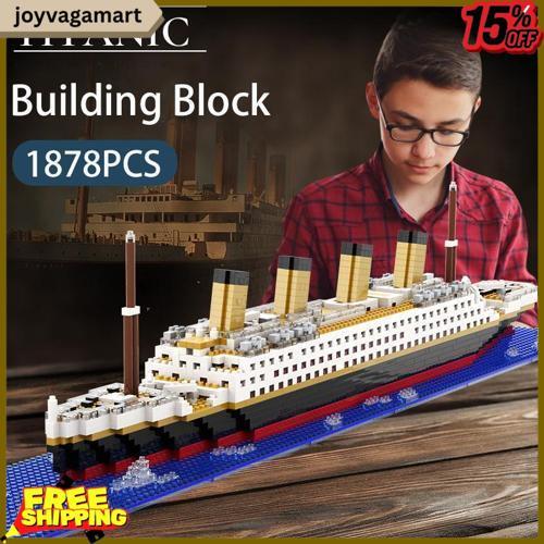 Surabaya Titanic 56Cm Mainan Blok Model 3D Puzzle 1878Pcs Besar Warship Mainan Anak Laki Laki Harga 