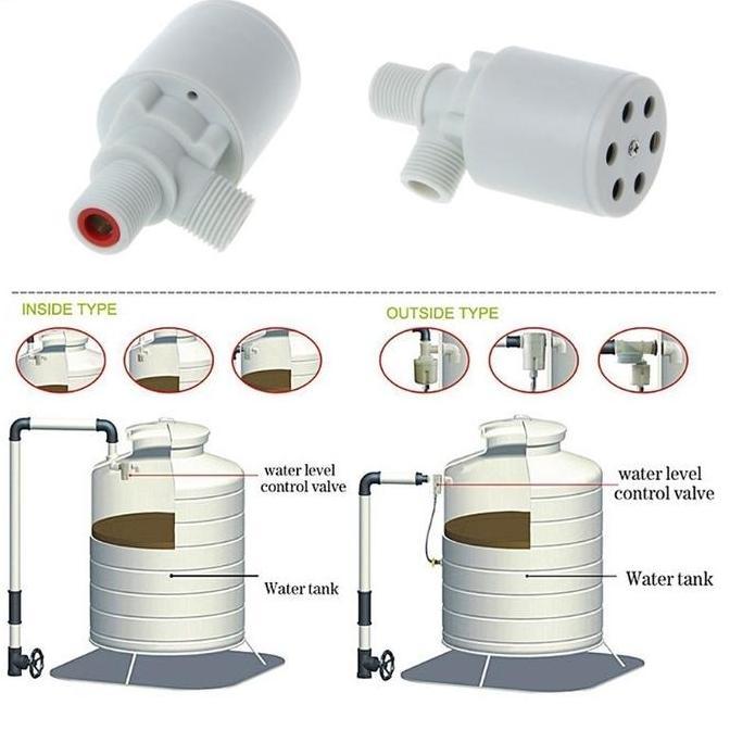 GIVICIL Pelampung Kran Air untuk Keran Kamar Mandi Otomatis Pelampung Kran Toren 1/2 Inch