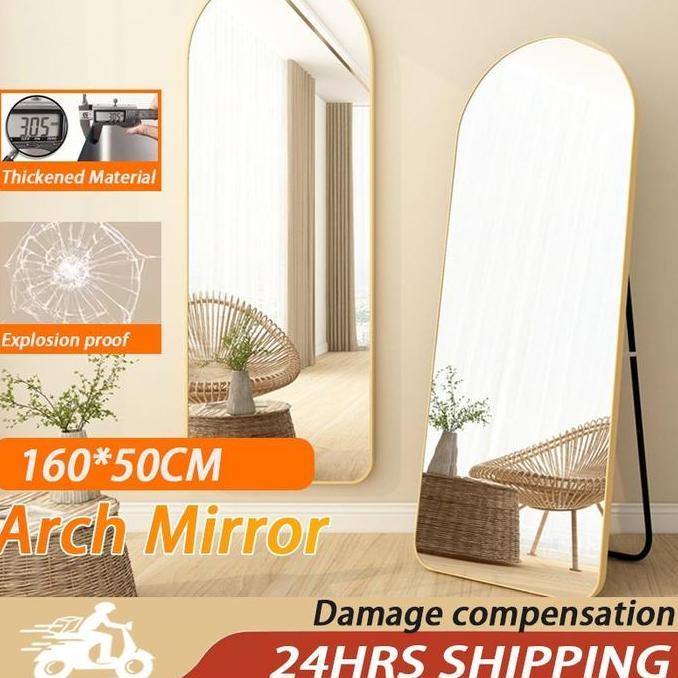 MAQSIC Standing mirror Cermin standing 160 X 50 CM Cermin Berdiri full body Kaca cermin gantung cerm