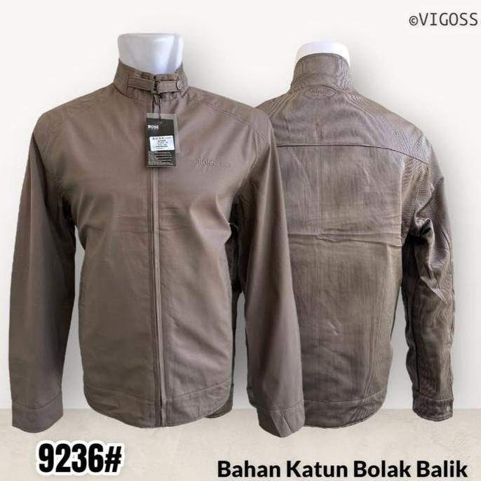 NEW JAKET BOSS IMPORT PRIA / JAKET IMPORT PRIA BOLAK BALIK / JAKET CLASIC PRIA / JAKET BOMBER COWOK 