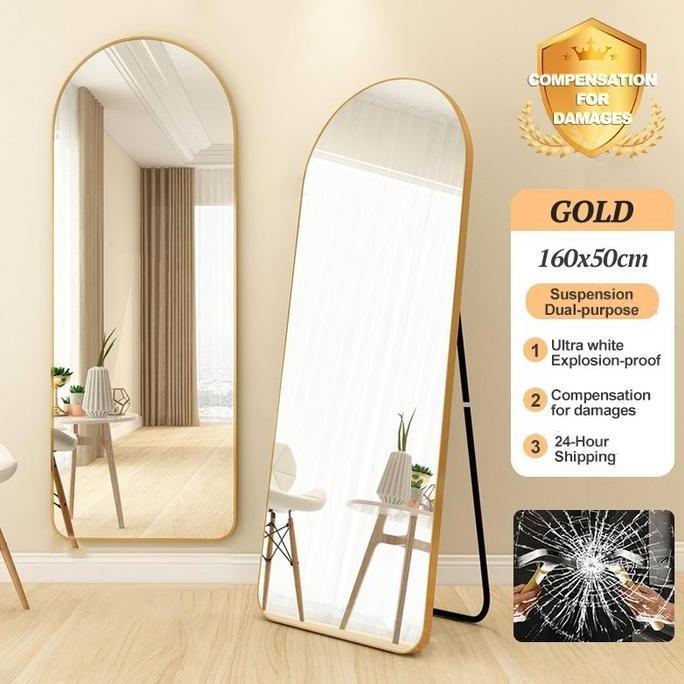 MAQSIC Standing mirror Cermin standing 160 X 50 CM Cermin Berdiri full body Kaca cermin gantung cerm
