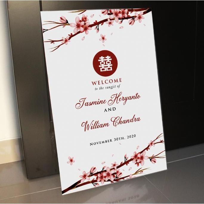 Welcome Signage Sangjit Acrylic / Shuang Xi Signage