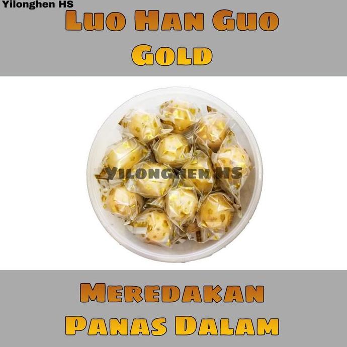 Lo Han Ko Luo Han Guo Gold Kuning Pereda Panas Dalam Sakit Tenggorokan