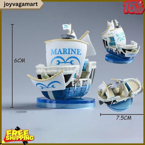 Miniatur Figure Kapal One Piece Luffy Topi Jerami Sunny Go Stok Tersedia