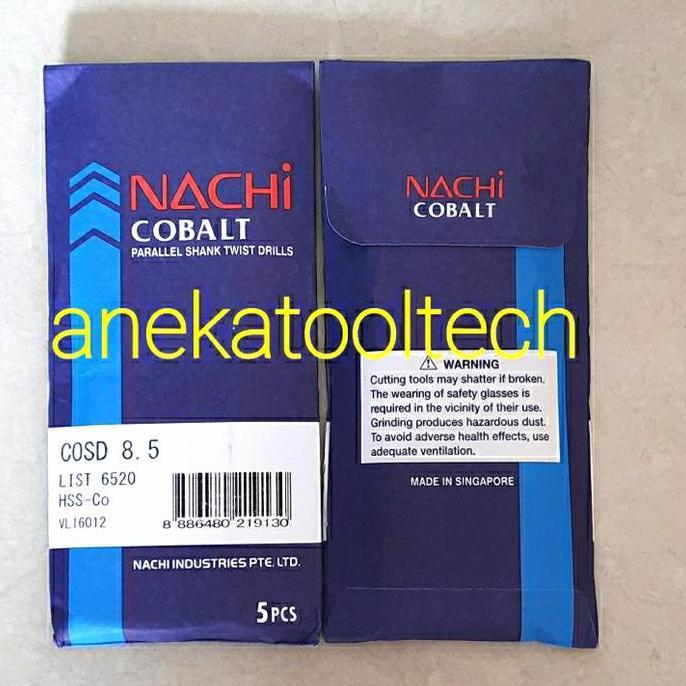 TERLARIS NACHI HSS-CO MATA BOR M8,5 | MATA BOR NACHI 8,5MM COBALT