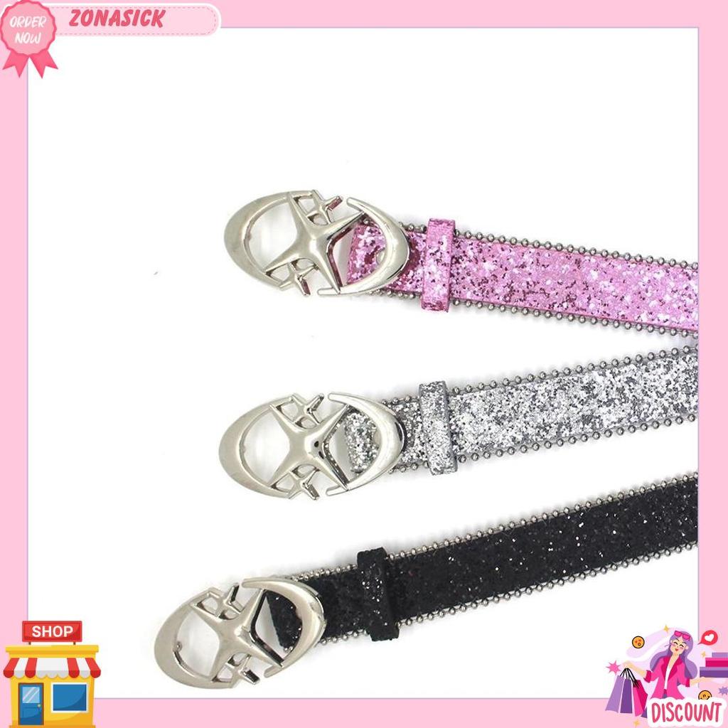 Ikat Pinggang Wanita Belt Wanita Payet Ikat Pinggang Wanita Fashion Sabuk Wanita Punk Fashion Y2K Ik