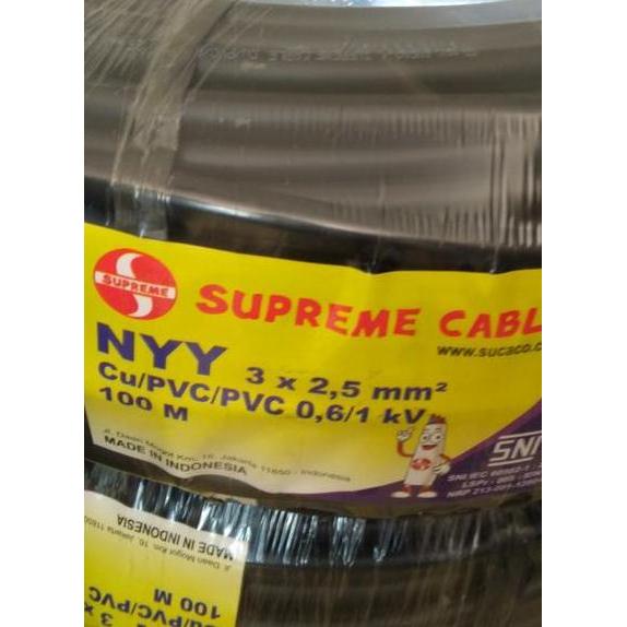Baru NYY 3x2,5 mm Supreme @100m / NYY 3x2.5 mm Supreme NYY 3 x 2,5 mm jualkabeldan844 dijamin