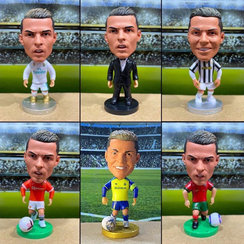 Figure pemain Cristiano Ronaldo / Al nassr Jv Mdrd MU / Miniatur Figurine pemain bola Ronaldo Portug