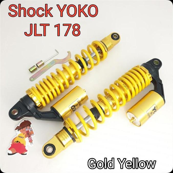 YOKO WARRIOR ( JLT 178 ) Shock Bebek Ukuran 270mm 340mm Shockbreaker Untuk motor bebek Yamaha Supra 